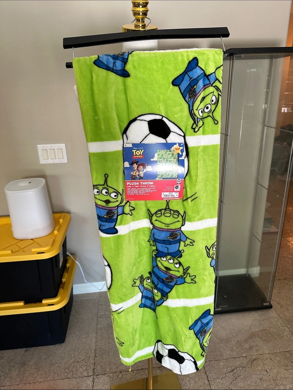 Toy Story Alien Plush Throw Blanket - Lime Green